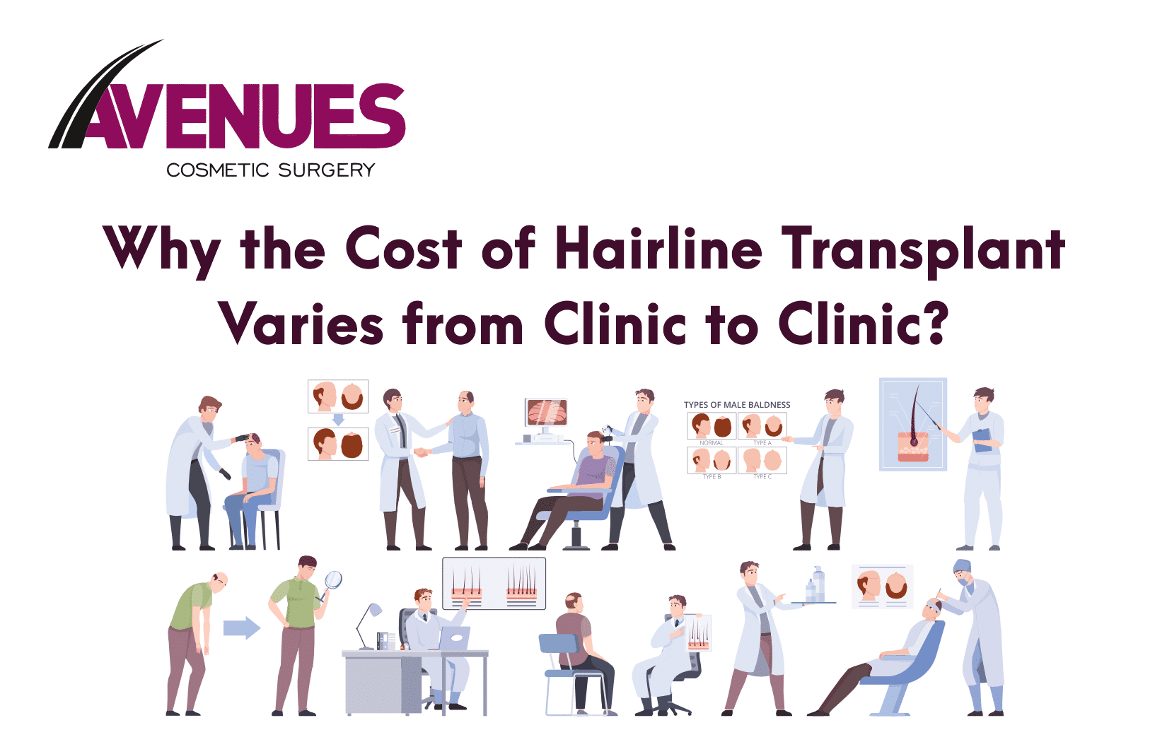 Reasons Why the Hairline Transplant Cost Varies from Clinic to Clinic
